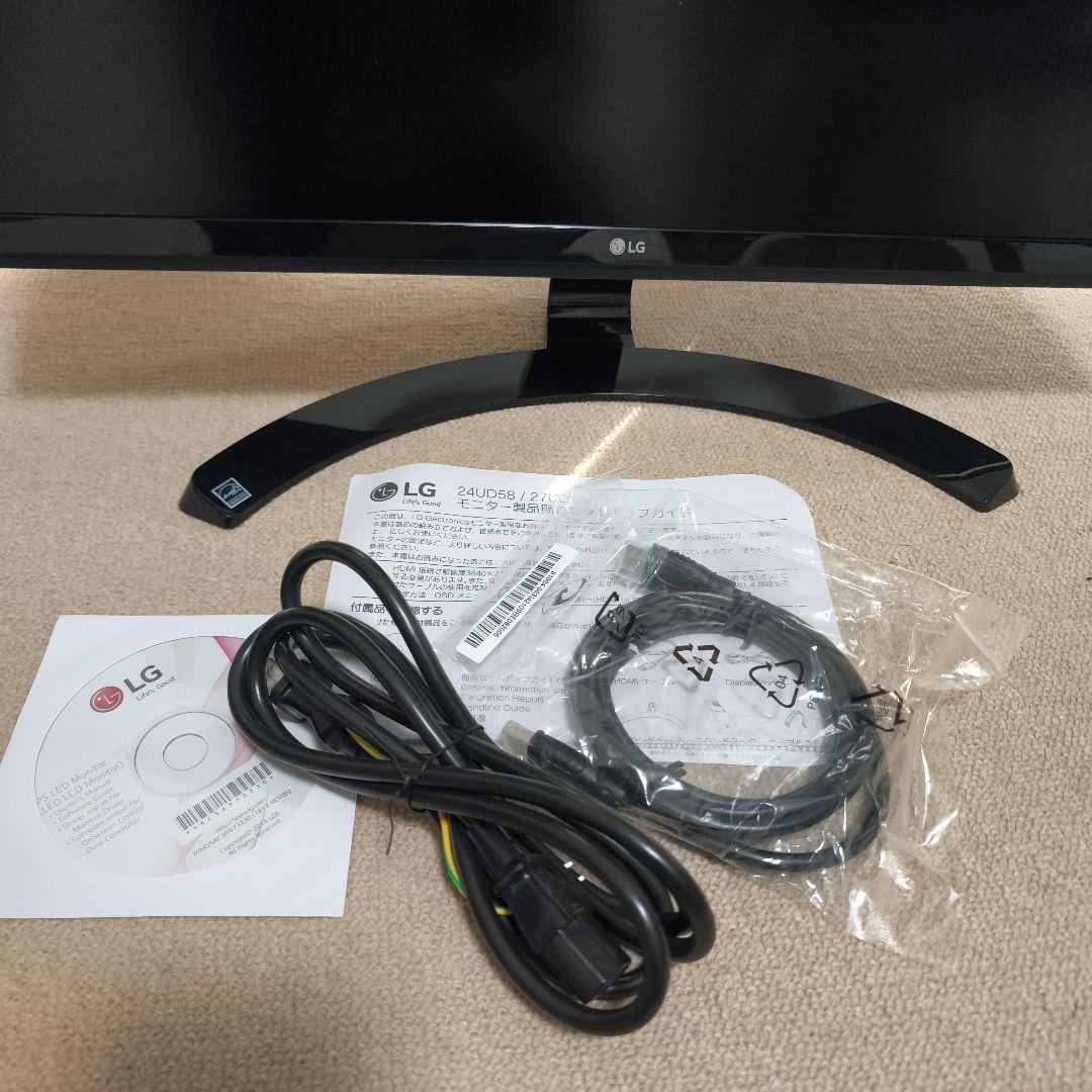 LG ディスプレイ 4kモニター 23.8インチ UHD 24UD58-B