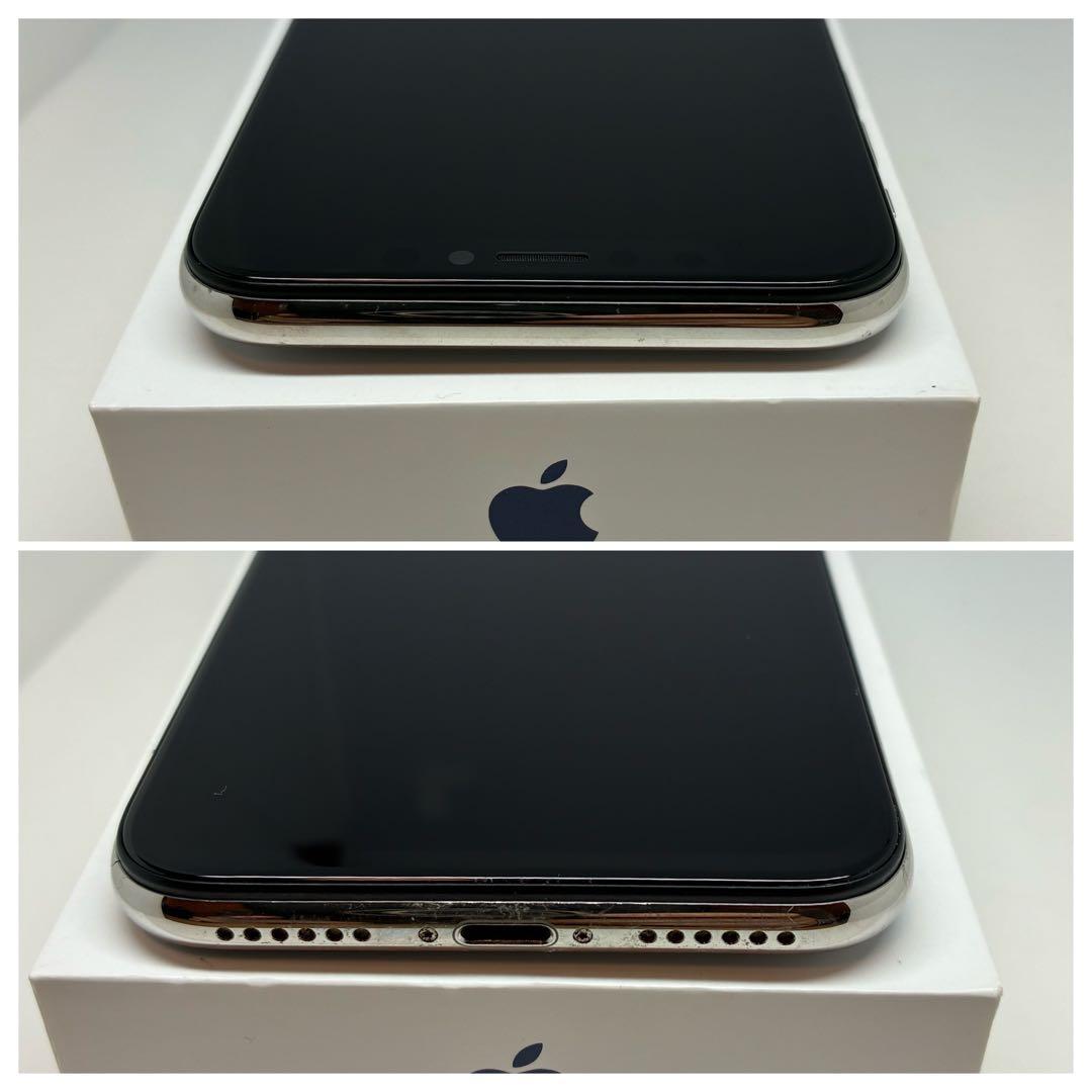 【超美品】iPhone X 64G シルバー　SIMフリー　新品バッテリー