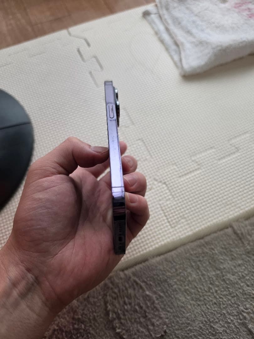 iPhone 14 Pro 128GBディープパープル最大容量100%
