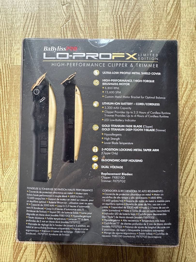 脱毛・除毛 BaByliss Pro Limited Edition LO-PROFX G