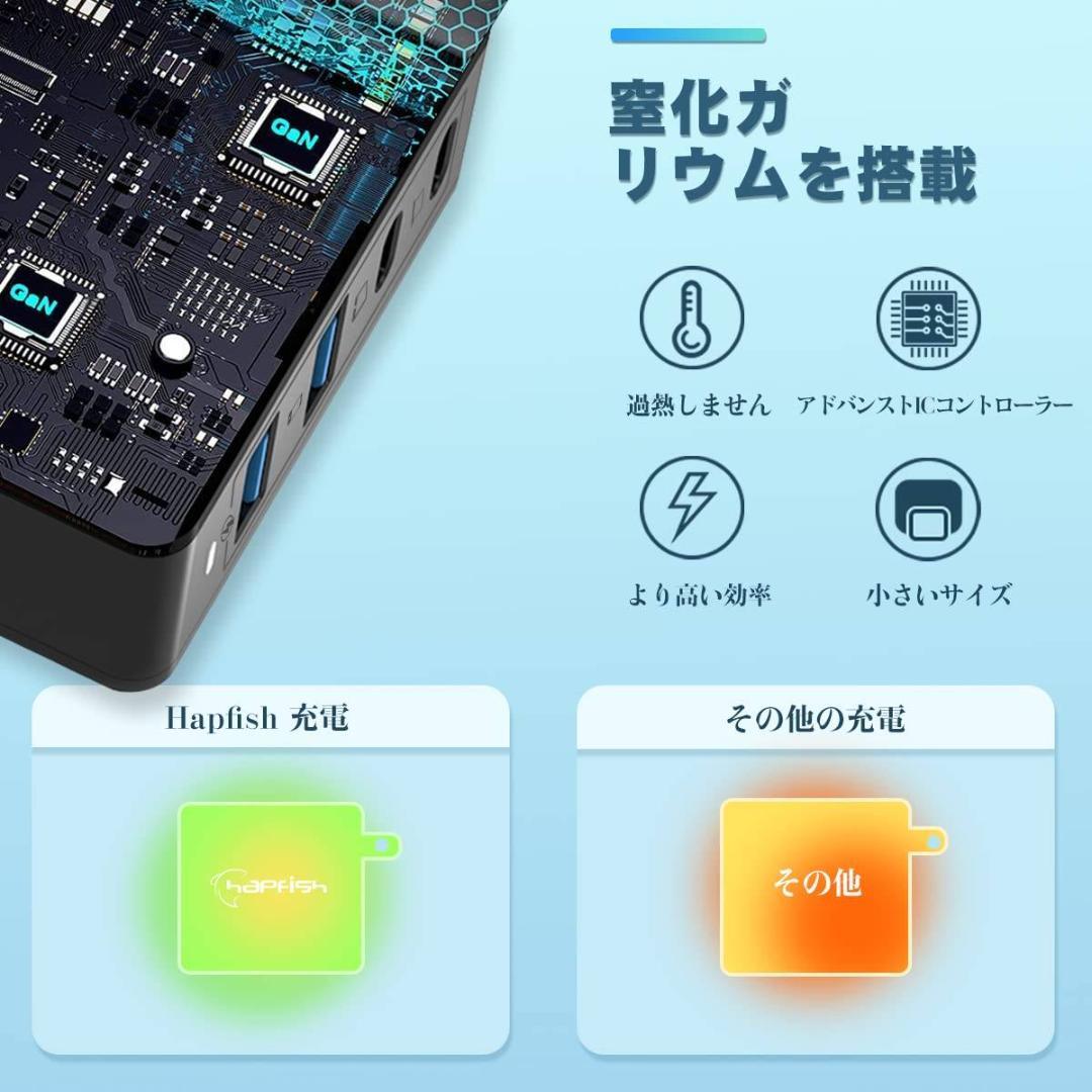 幅広い互換性 超小型 急速充電器 Type-Cケーブル付属