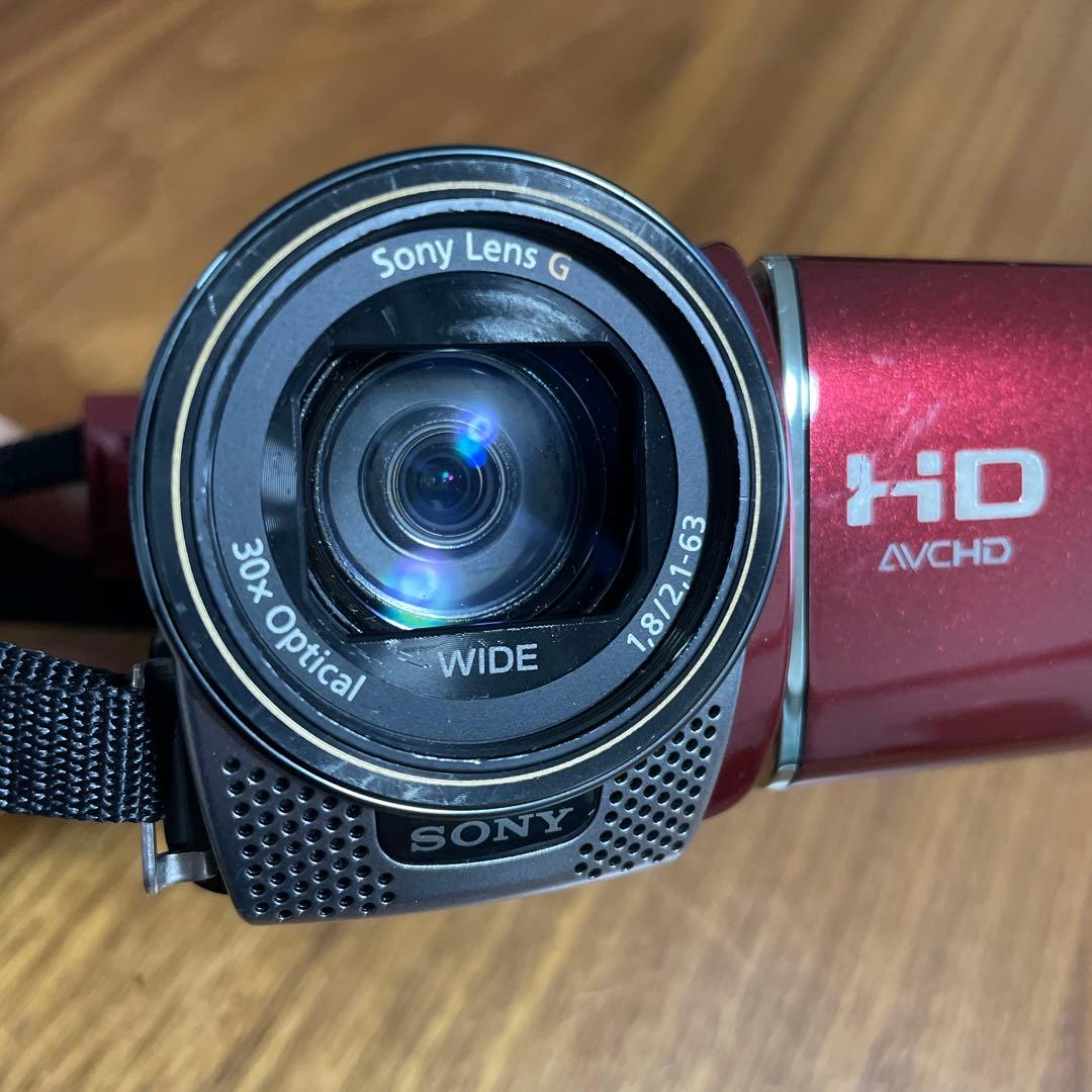 ソニー ハンディカム　HDR-CX180 フルHD画質（赤）