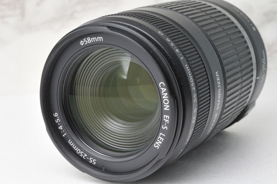 美品 Canon EF-S 55-250mm IS⭐️手ぶれ補正 望遠レンズ