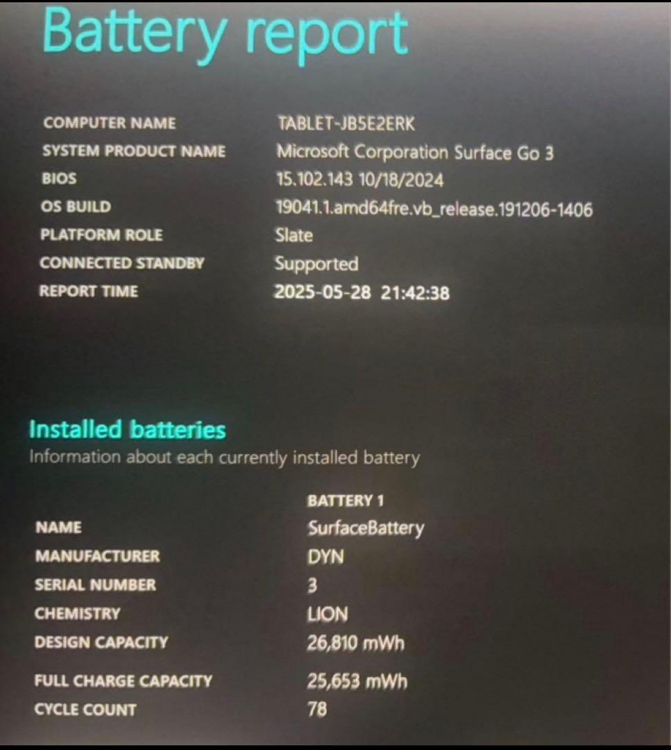 Microsoft Surface Go3 純正