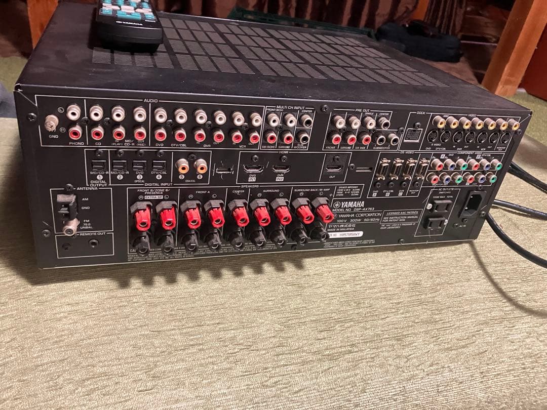 YAMAHAヤマハAVアンプ リモコン付　 DSP-AX763