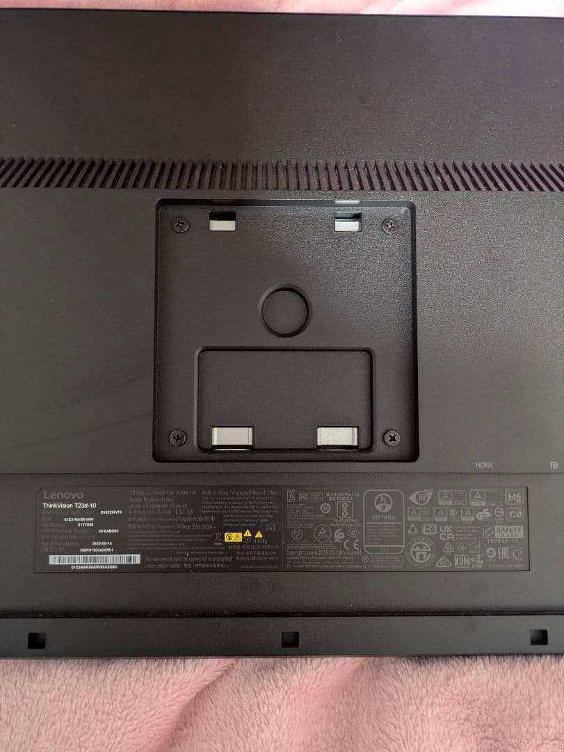 Lenovo 22.5インチモニター 解像度1920*1200 WUXGA