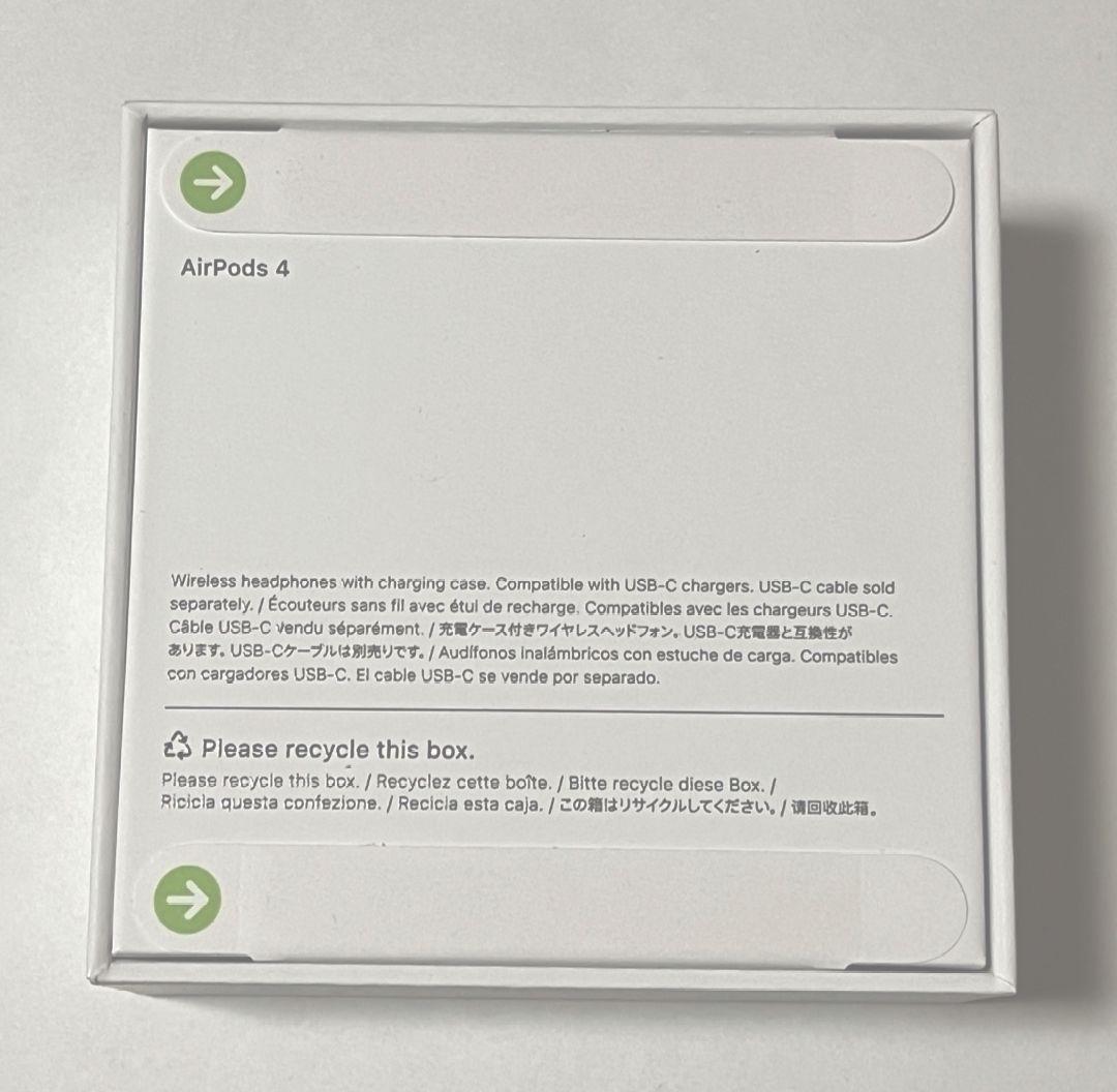 [完全新品未開封] AirPods 4 本体