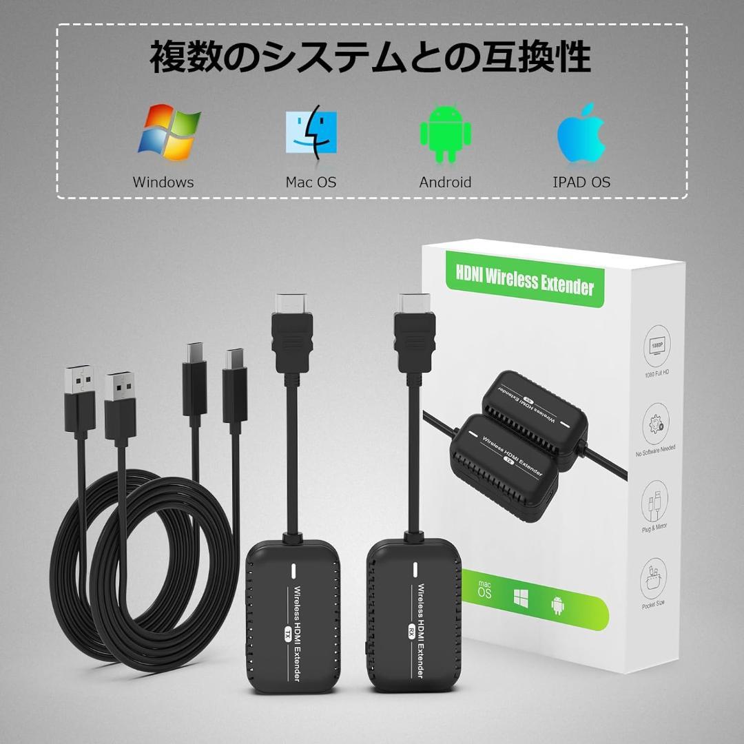【新品未使用】ワイヤレスHDMI 送受信機