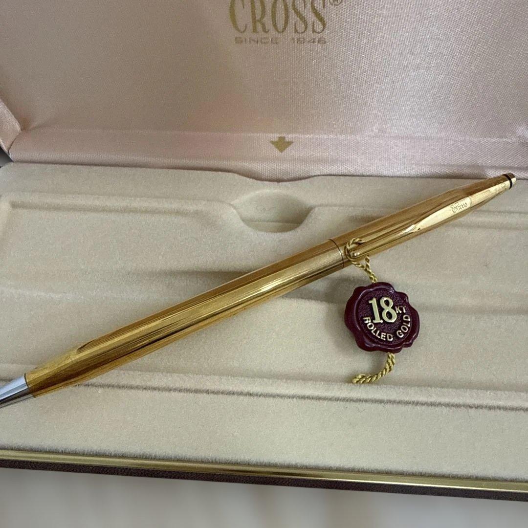 CROSS ボールペン 18金ゴールドフィル 2802