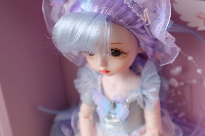 最終値下げ 新品 bjd 箱入り フルセット 清楚ブルー系ドレス