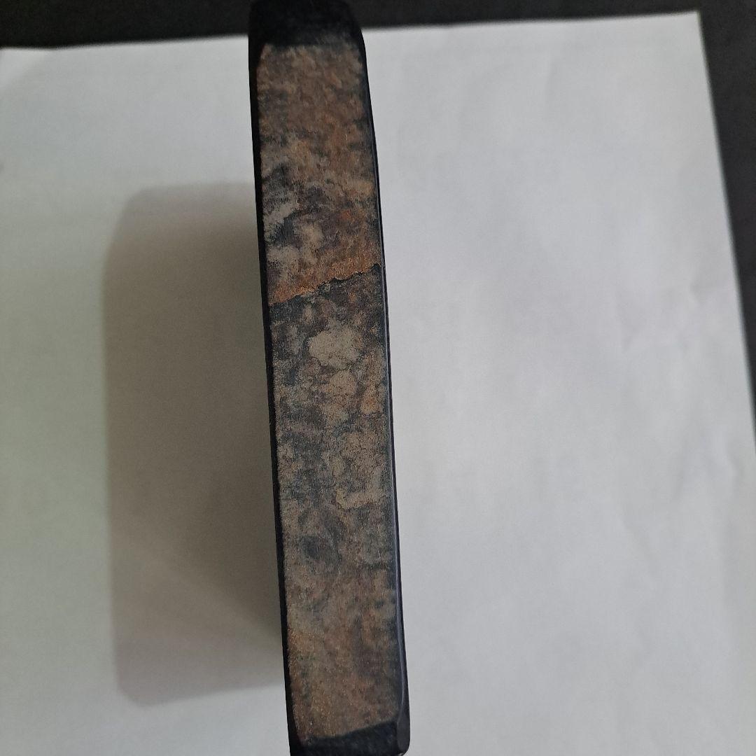 明治　書道具　那智黒石　硯石　瀞美堂謹製　紀州特別工芸品　　共箱入　新品