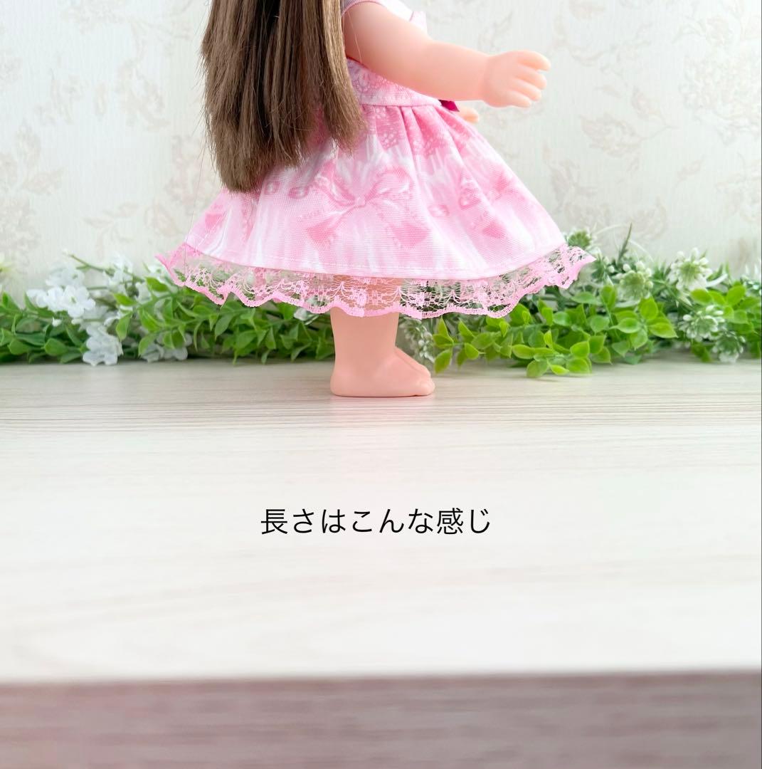 着せやすい❣️ 387 レースとリボン　メルちゃん　服　ソランちゃん　レミンちゃん