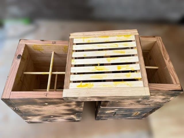 日本ミツバチ養蜂箱（重箱）４段セット