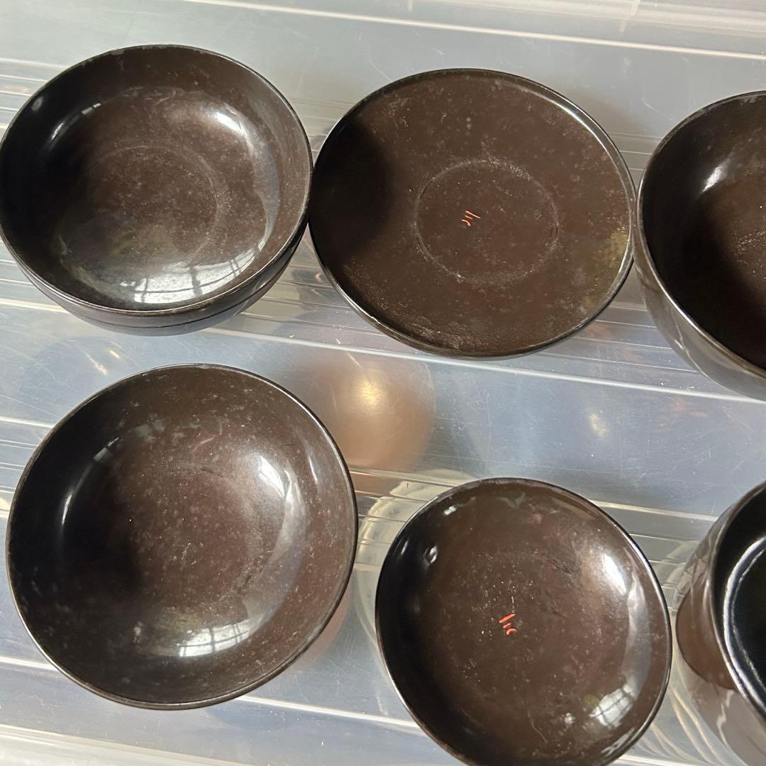 明治　大正　漆椀　4種類×20セット　蓋付き　お椀　茶碗　煮物ZARA