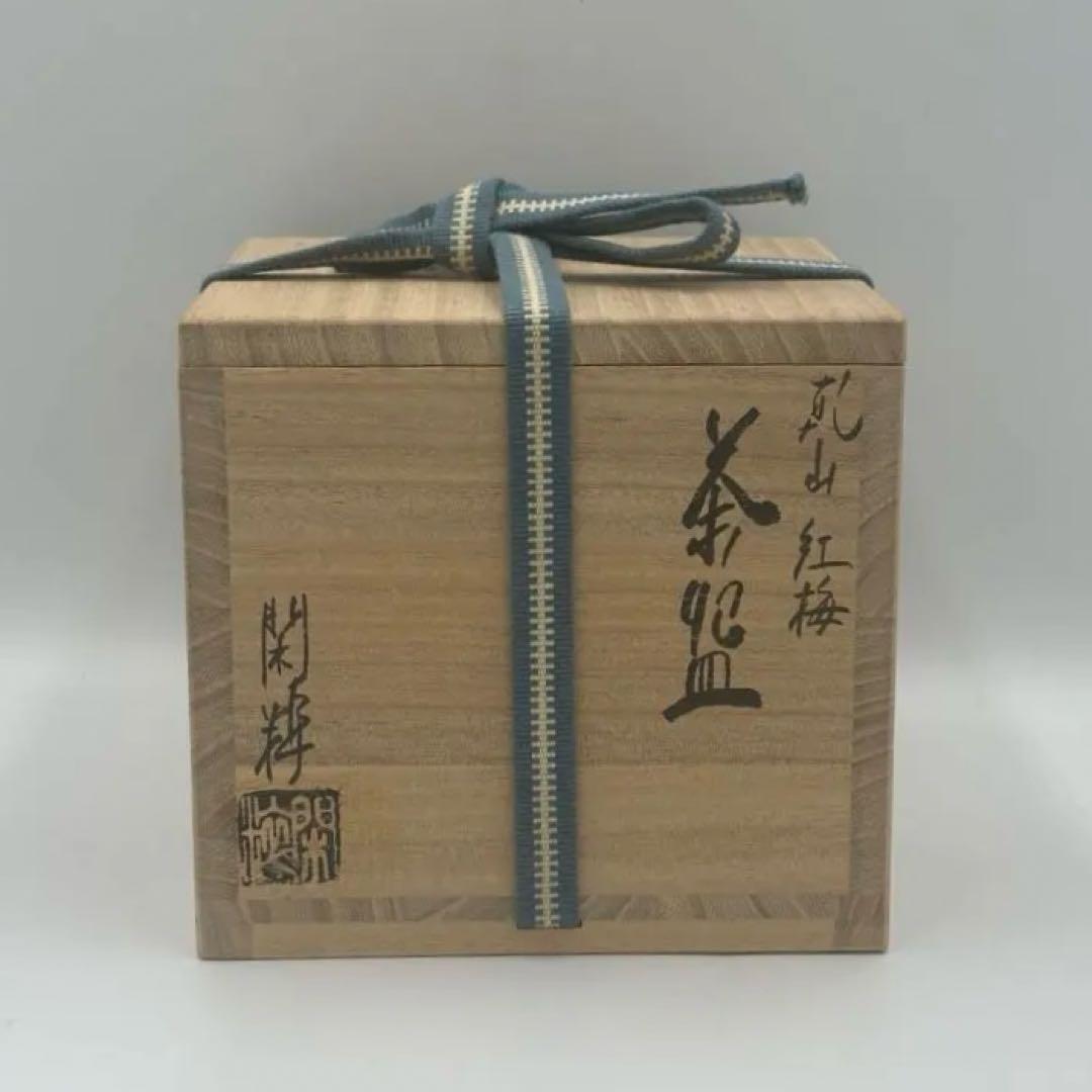 「セール中」 南口閑粋作　乾山写紅梅　茶碗　茶道具　栞つき