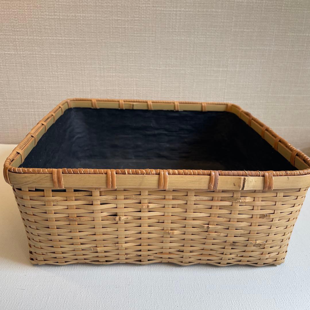 松山篭　炭斗　竹元斎　茶道具