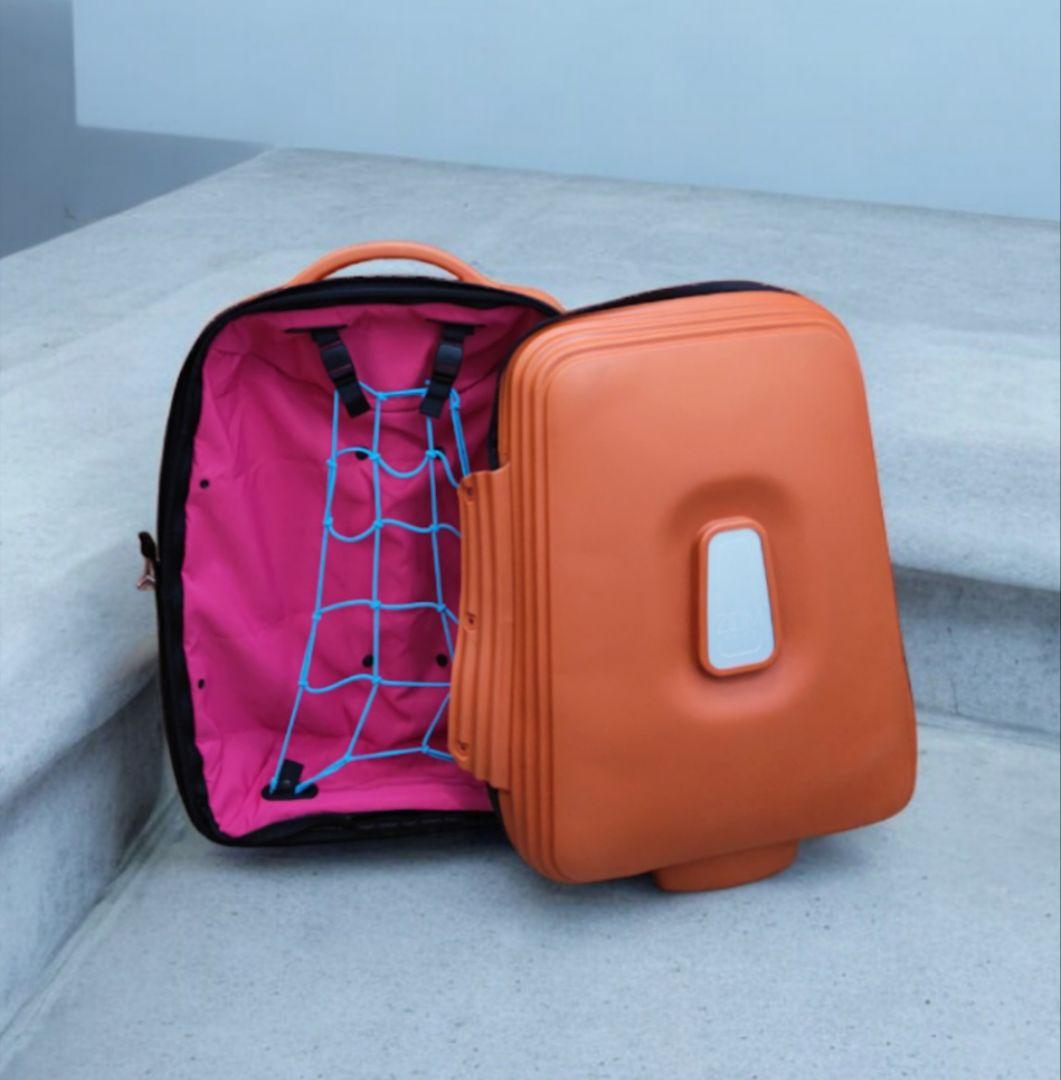 ◆未使用◆ スーツケース イタリア製 オレンジ キャリーバッグ