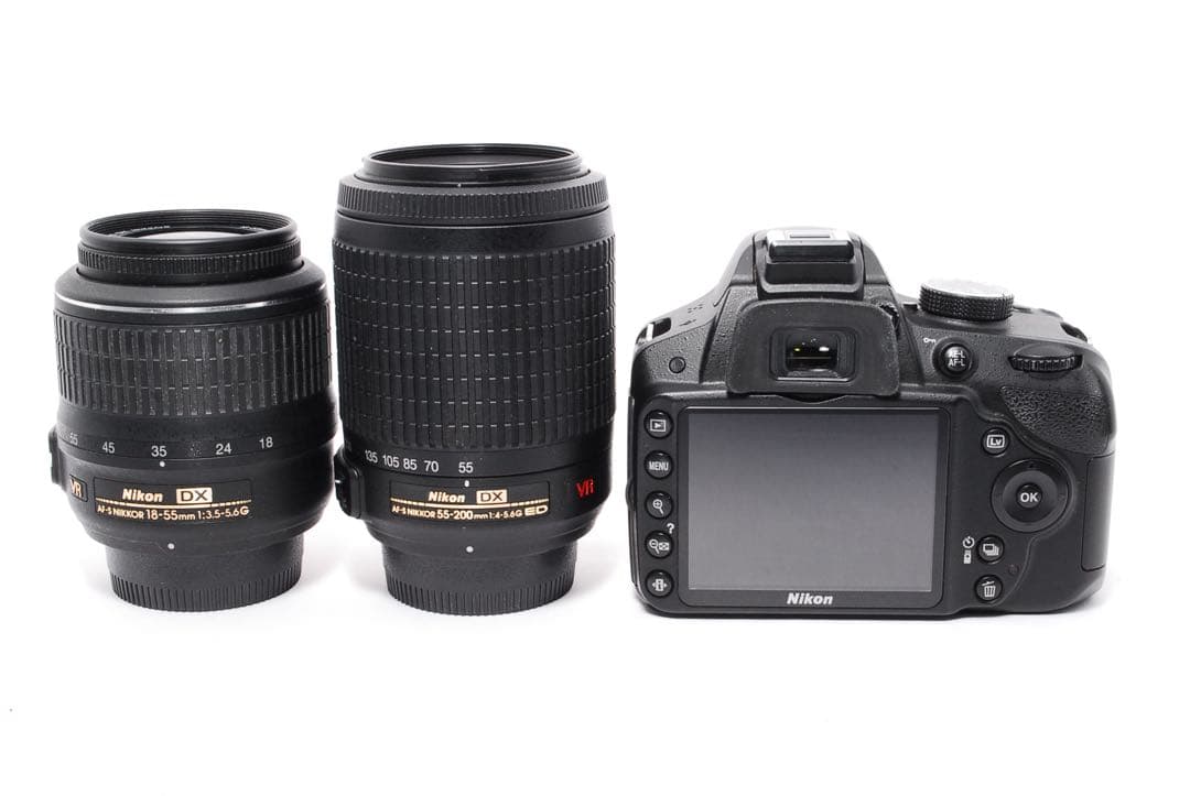 Nikon D3200◆ショット数少なめ◆すぐ使える◆一眼レフカメラ◆スマホ転送