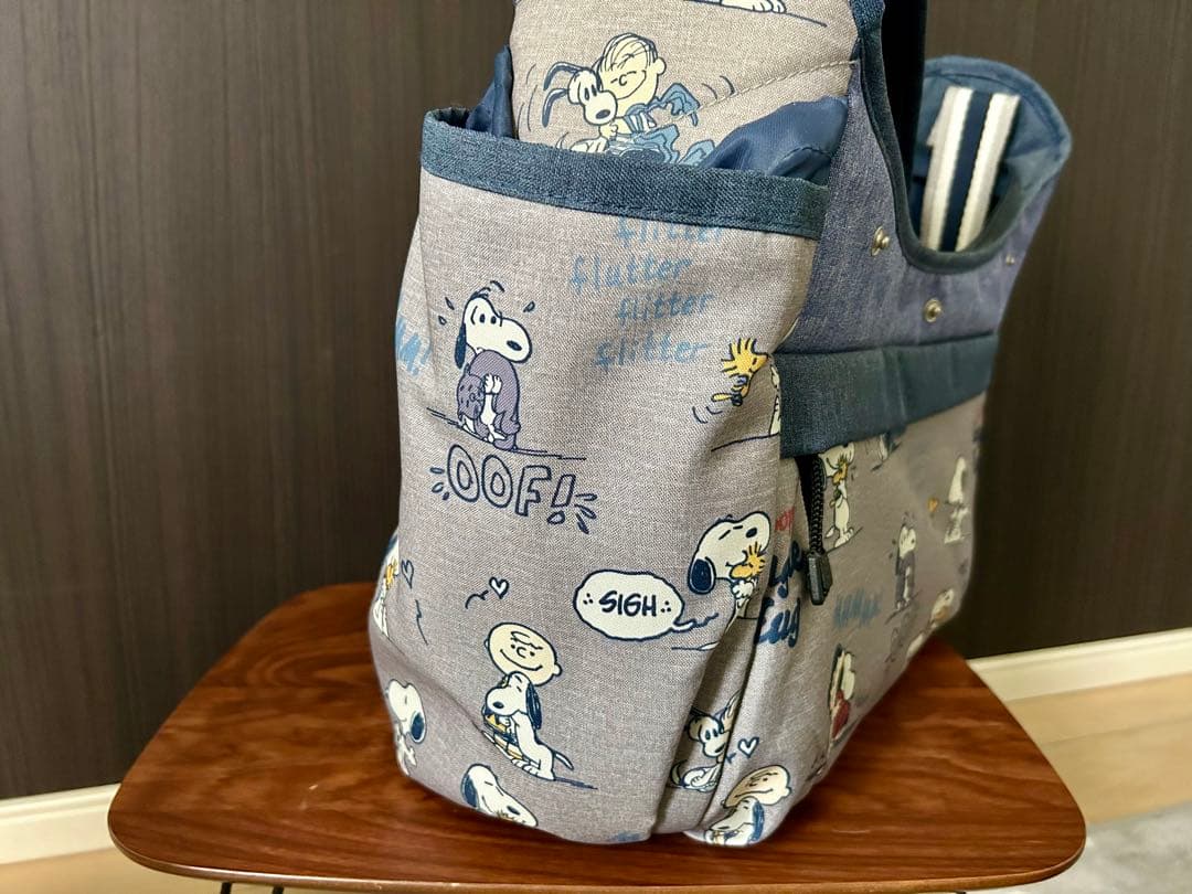 【美品 最終値下げ】スヌーピー 四角 スリングキャリーバッグ