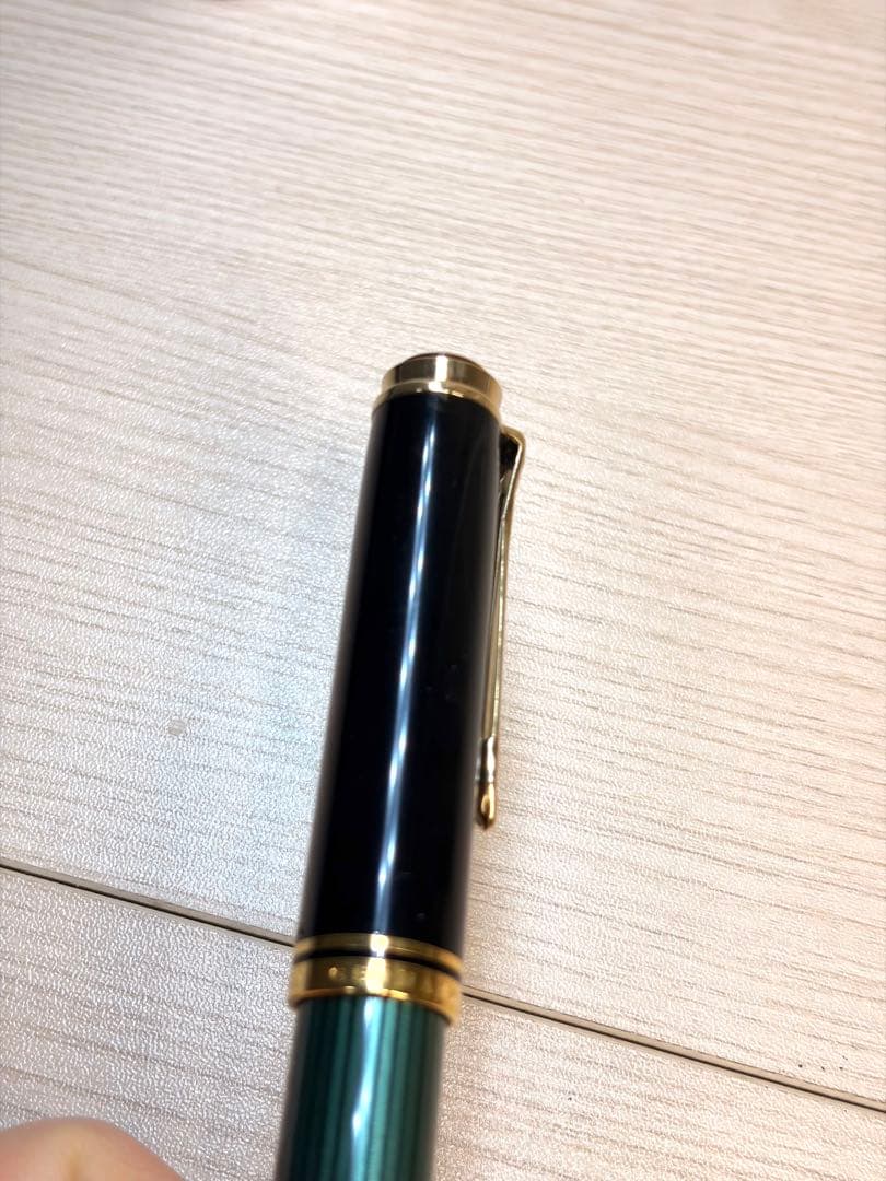 ペリカン 万年筆 スーべレーン M800 F緑縞　ペン調整済