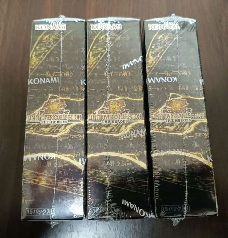 遊戯王リミットオーバーコレクション ザ ヒーローズ シュリンク付 3BOX