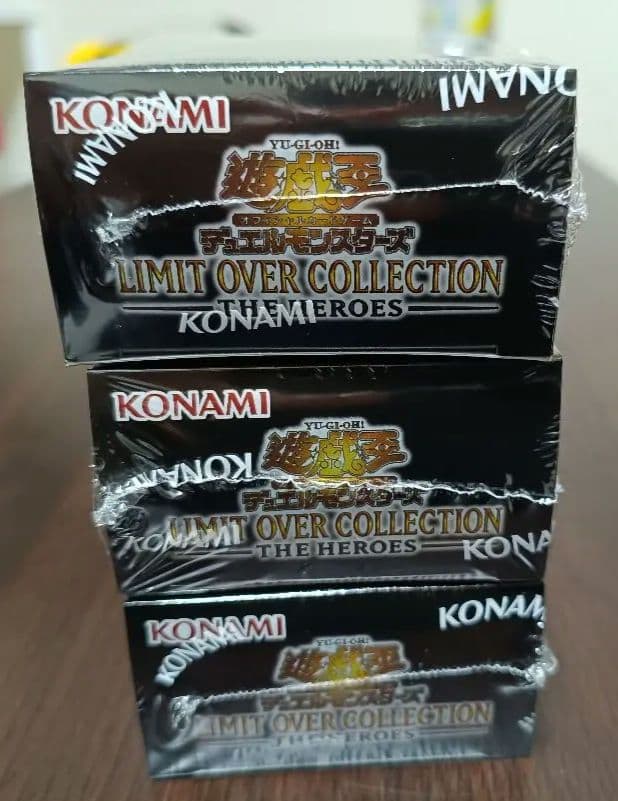 遊戯王リミットオーバーコレクション ザ ヒーローズ シュリンク付 3BOX