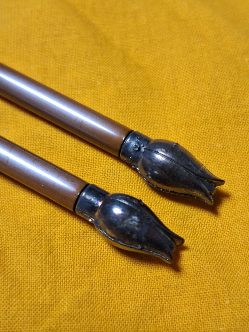 新品未使用！茶道具　桐実頭飾り火箸　金工師【木村清五郎】作　裏千家　利休　共箱