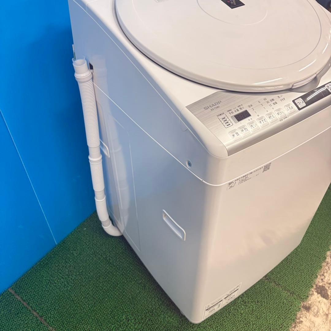 057 即売れ必至！　美品　SHARP 乾燥付　洗濯機　大容量　家庭用　保証込み