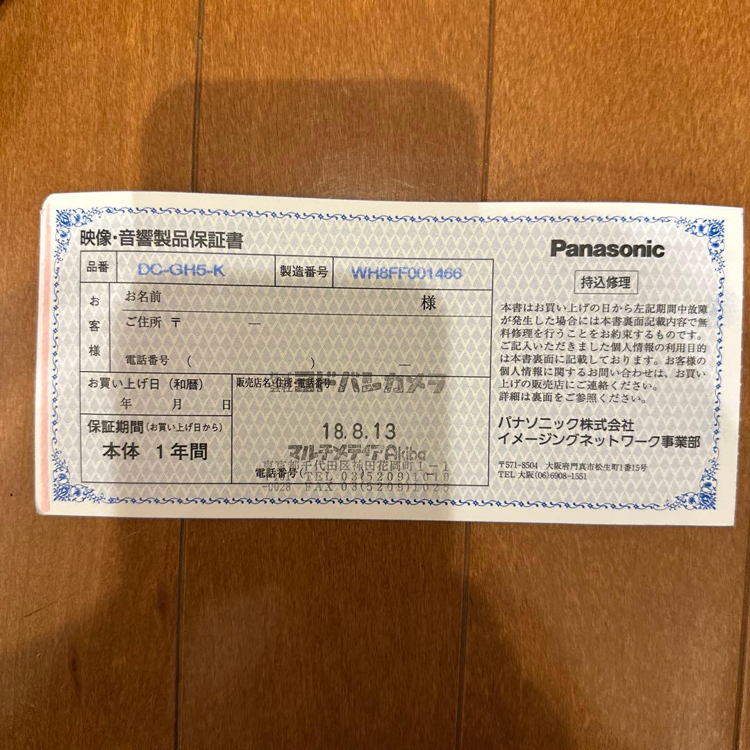 Panasonic GH-5M, H-FS12060 セット