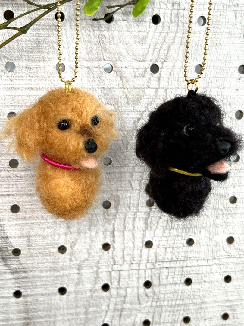 kamin　羊毛フェルト犬　プチチャーム