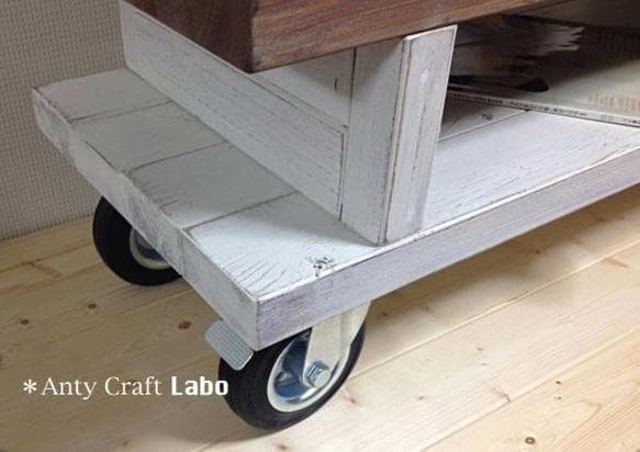 【サイズオーダー可】【引取可能】車輪テーブル TV台 ソファテーブル 幅90cm