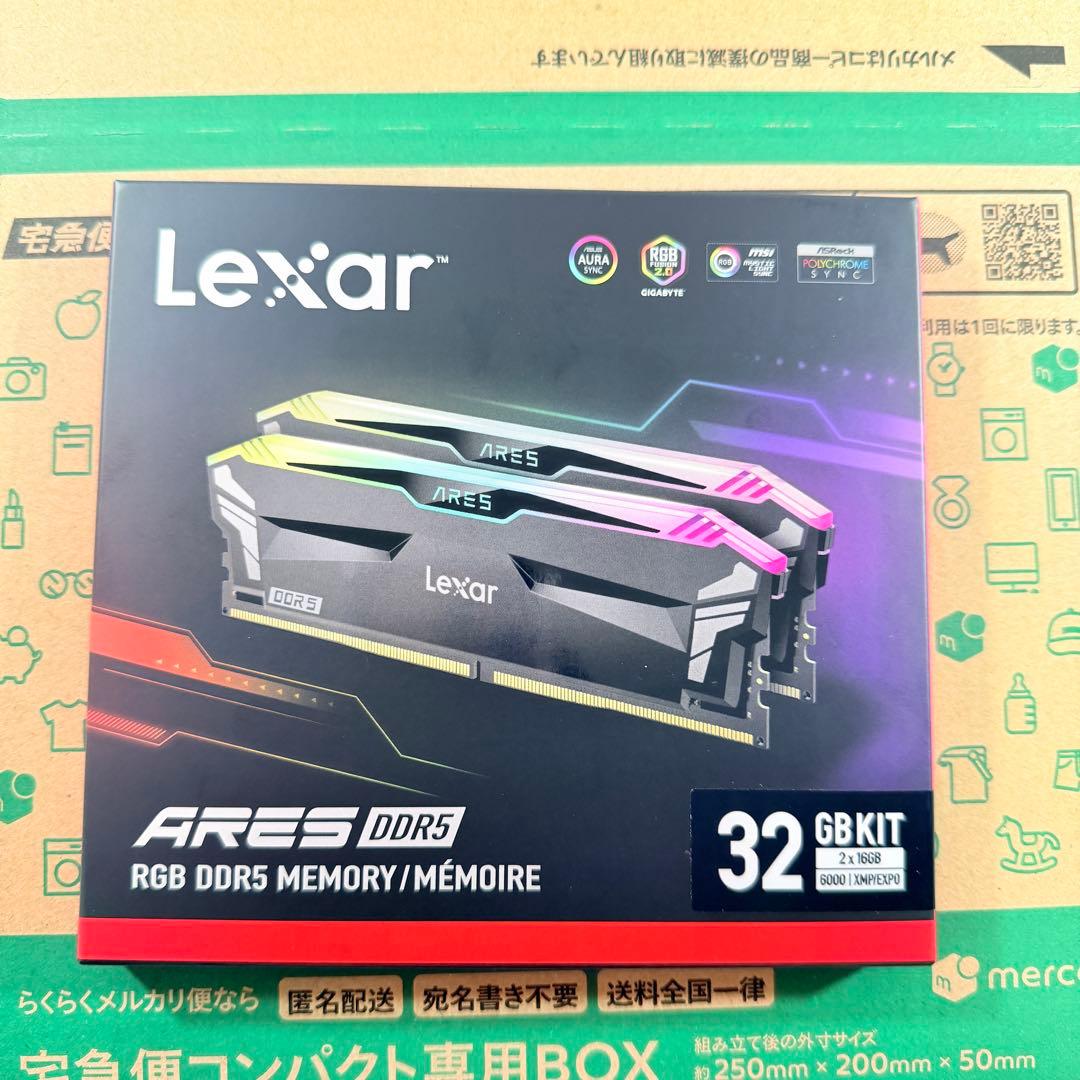【新品未開封】Lexar ARGB DDR5-6000 32GB（16GBx2）