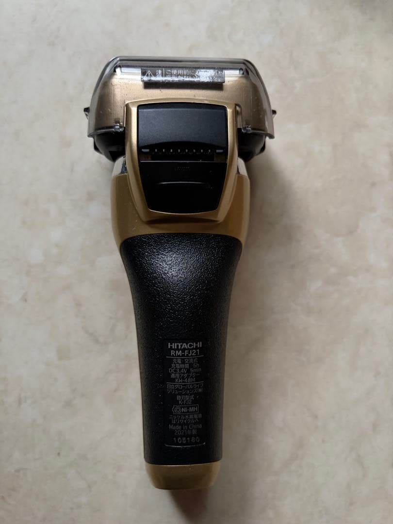 日立　RMFJ21 ？シェバー　替刃セット　シャンパンゴールド