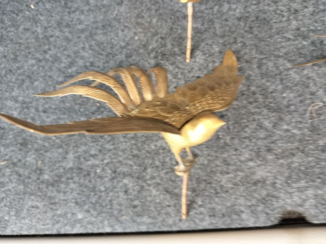 真鍮・金メッキ　小鳥