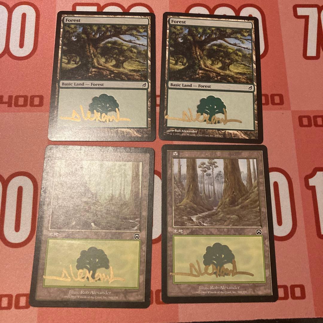 MTG 基本土地　Rob Alexander サインド　セット　15枚
