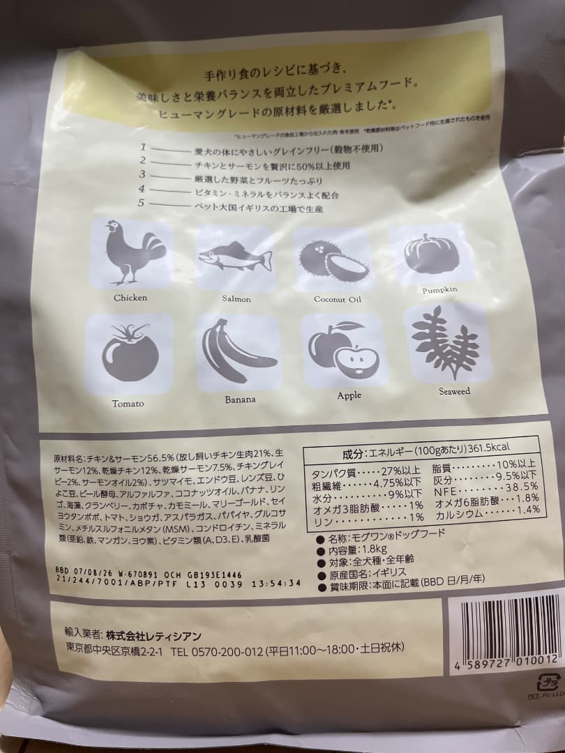 Mog Wan プレミアムドッグフード