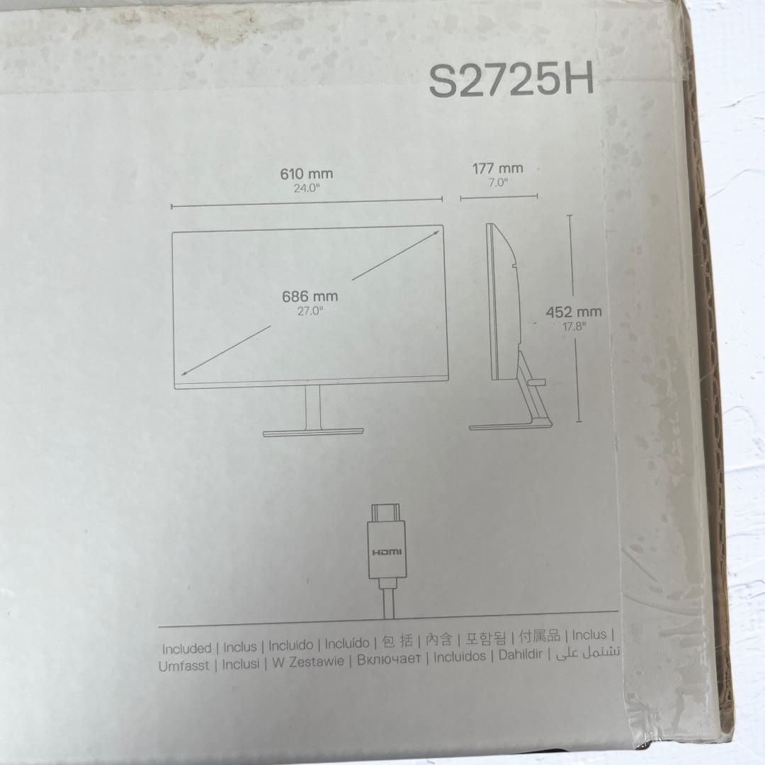 【美品】Dell S2725H-A 27型 IPS 100Hz スピーカー内蔵
