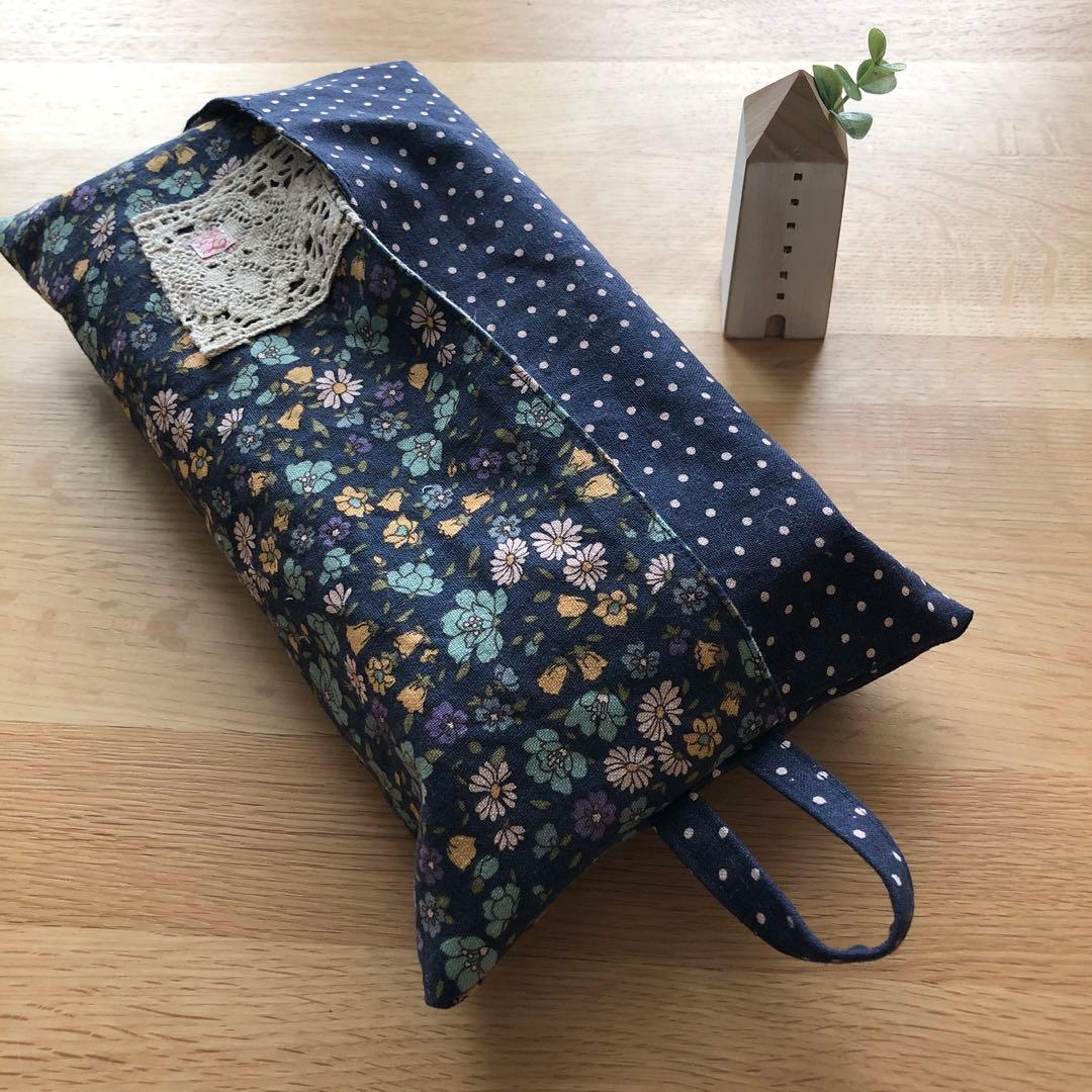 BOXタイプティッシュカバー　　73 ハンドメイド