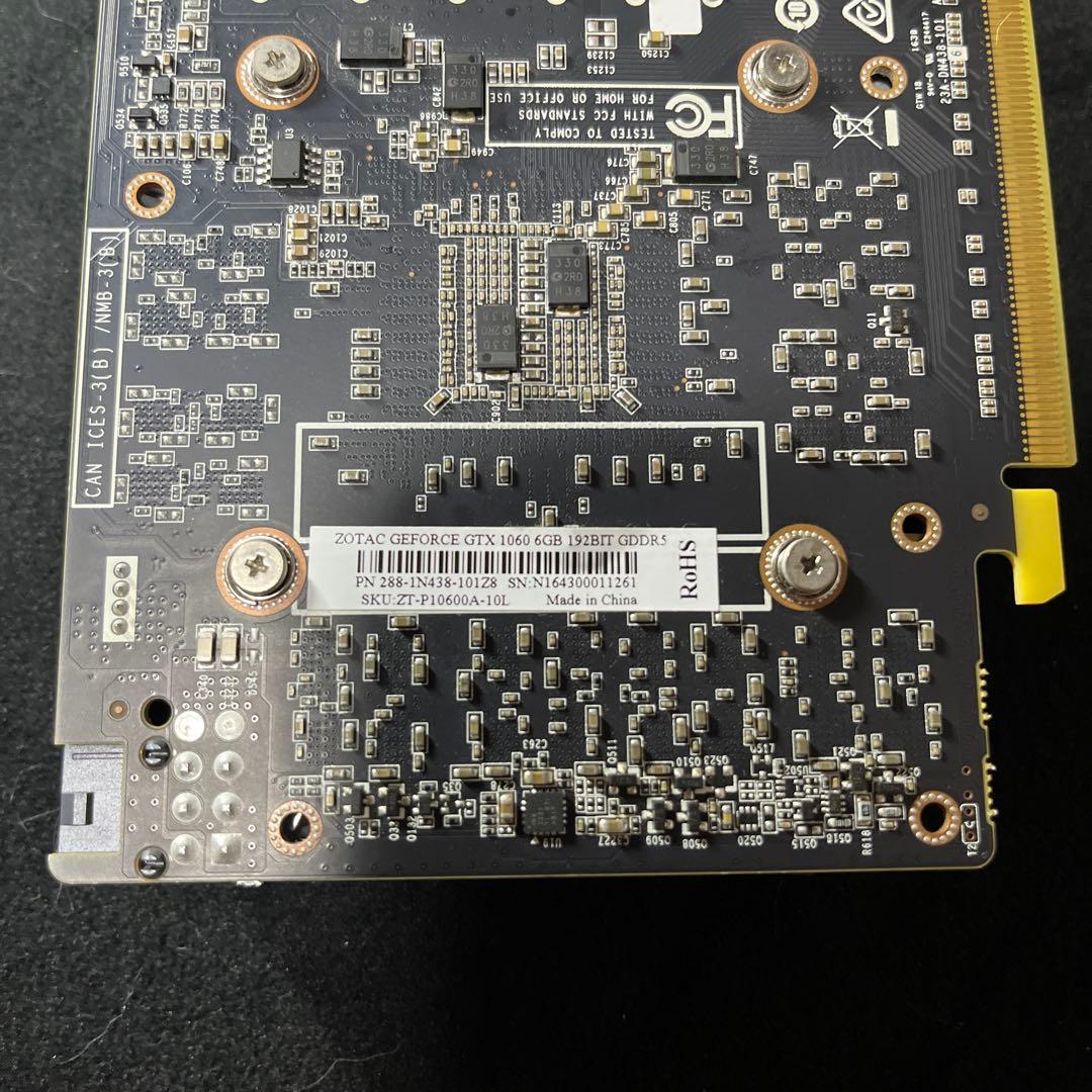 グラフィックボード・グラボ・ビデオカード ZOTAC GeForce GTX 1060 6GB