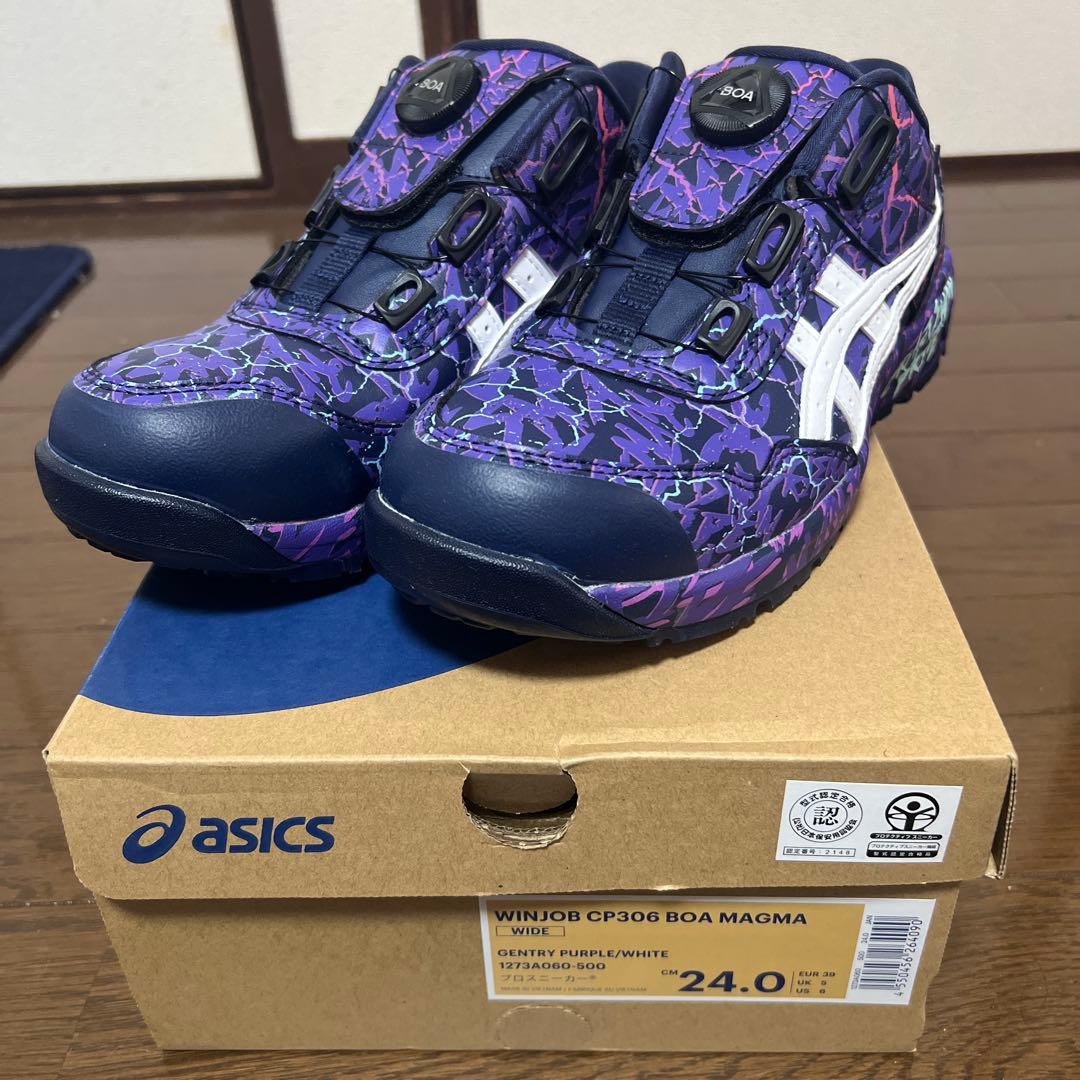 新品タグ付　ASICS WINJOB CP306 BOA MAGMA 24cm