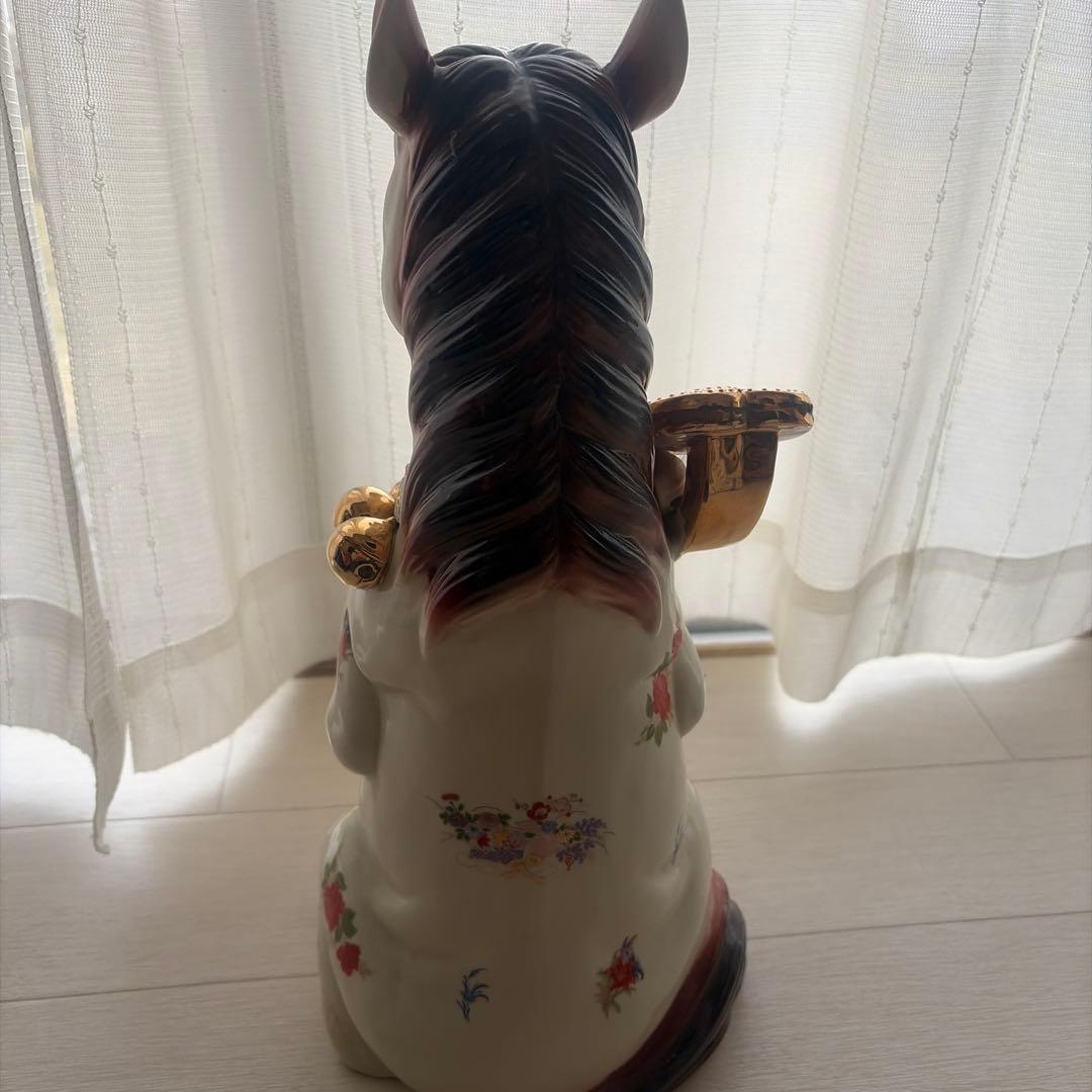✨美品❤️馬の置物 ❤️金色装飾陶器