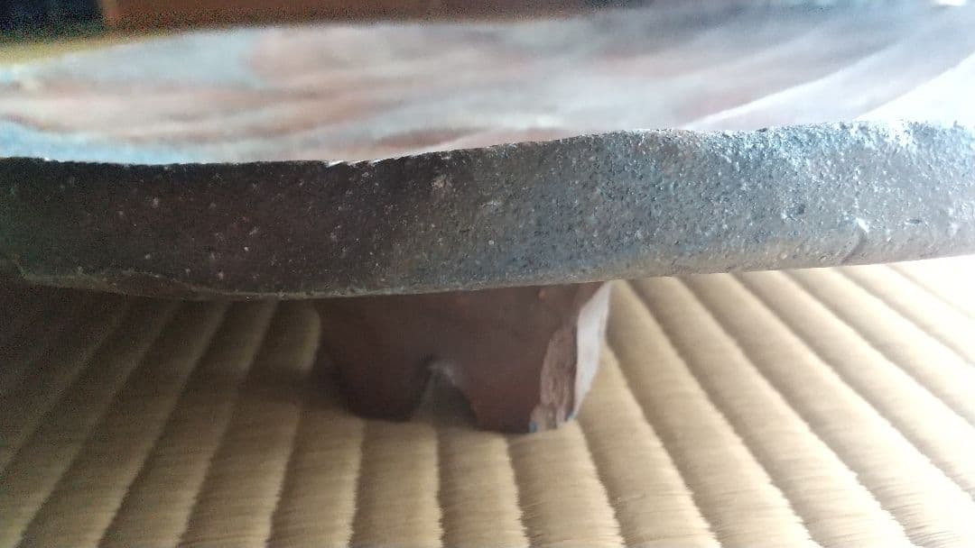 金重有邦　径 38 cm 足付き大皿