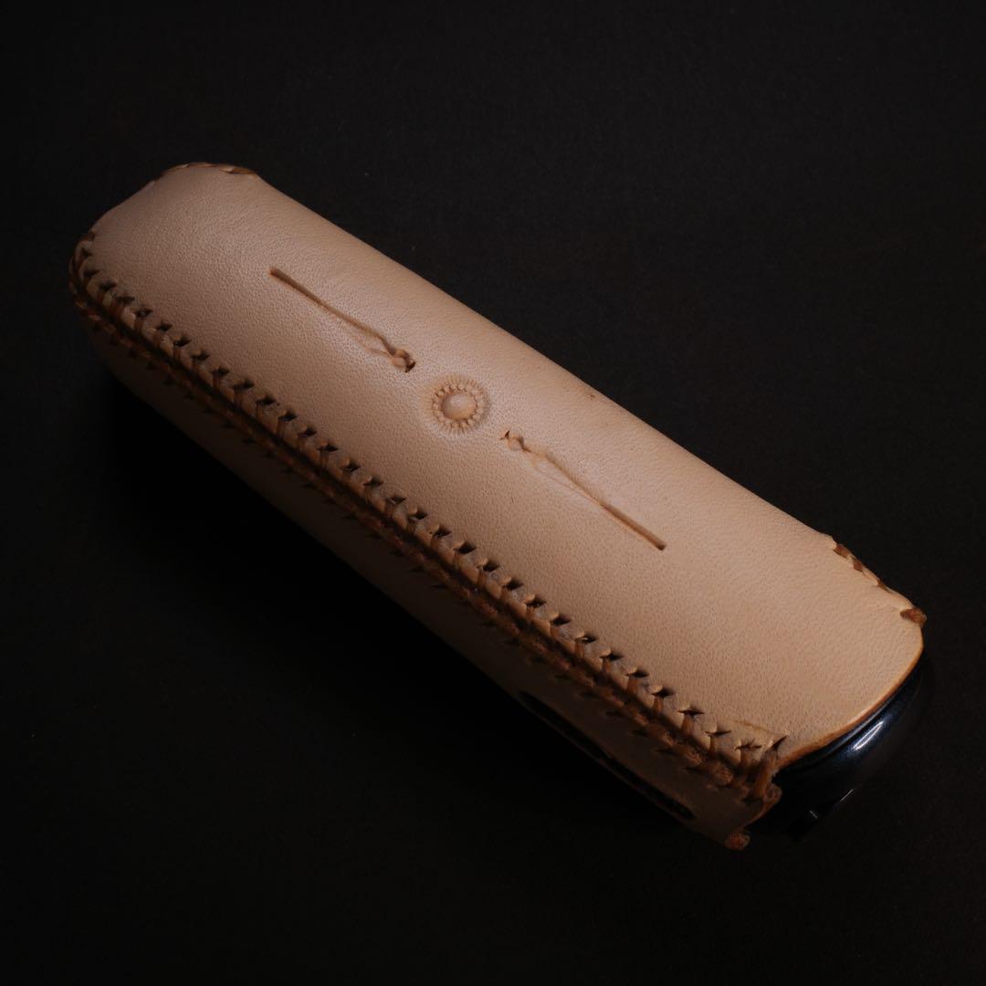 【PloomAURA】プルームオーラ 本革製カバー　藍色　ナスカン付き