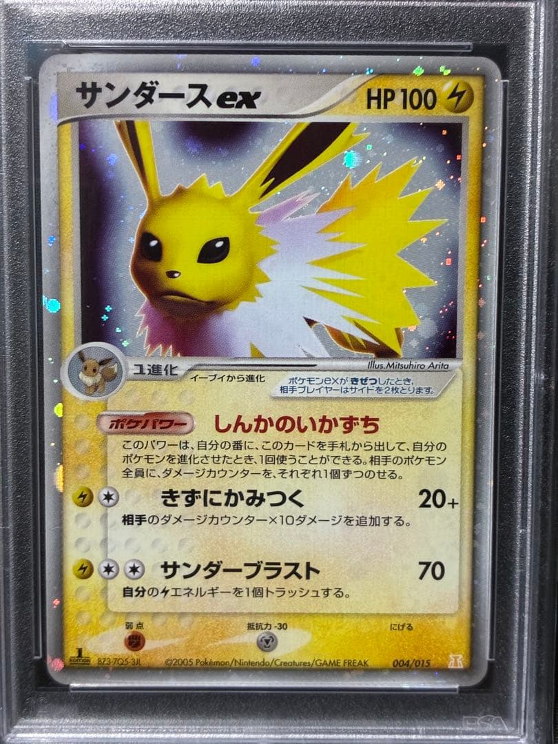 世界196枚 PSA10 サンダースex 1ST 2005 004 14