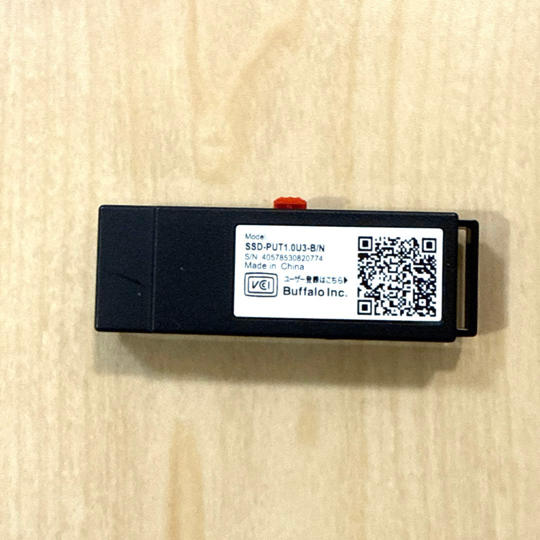 バッファロー 外付SSD 1TB SSD-PUT1.0U3-B/N TV録画対応