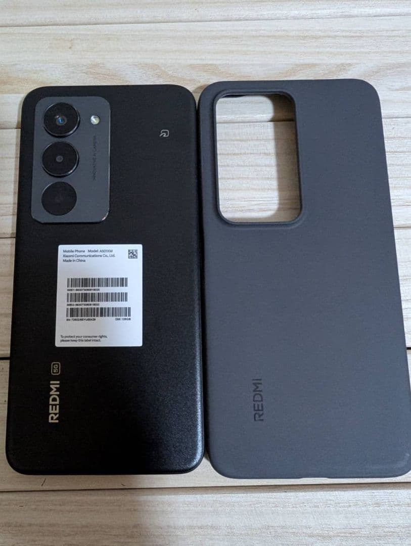 Redmi 15 5G 本体 ケース付き