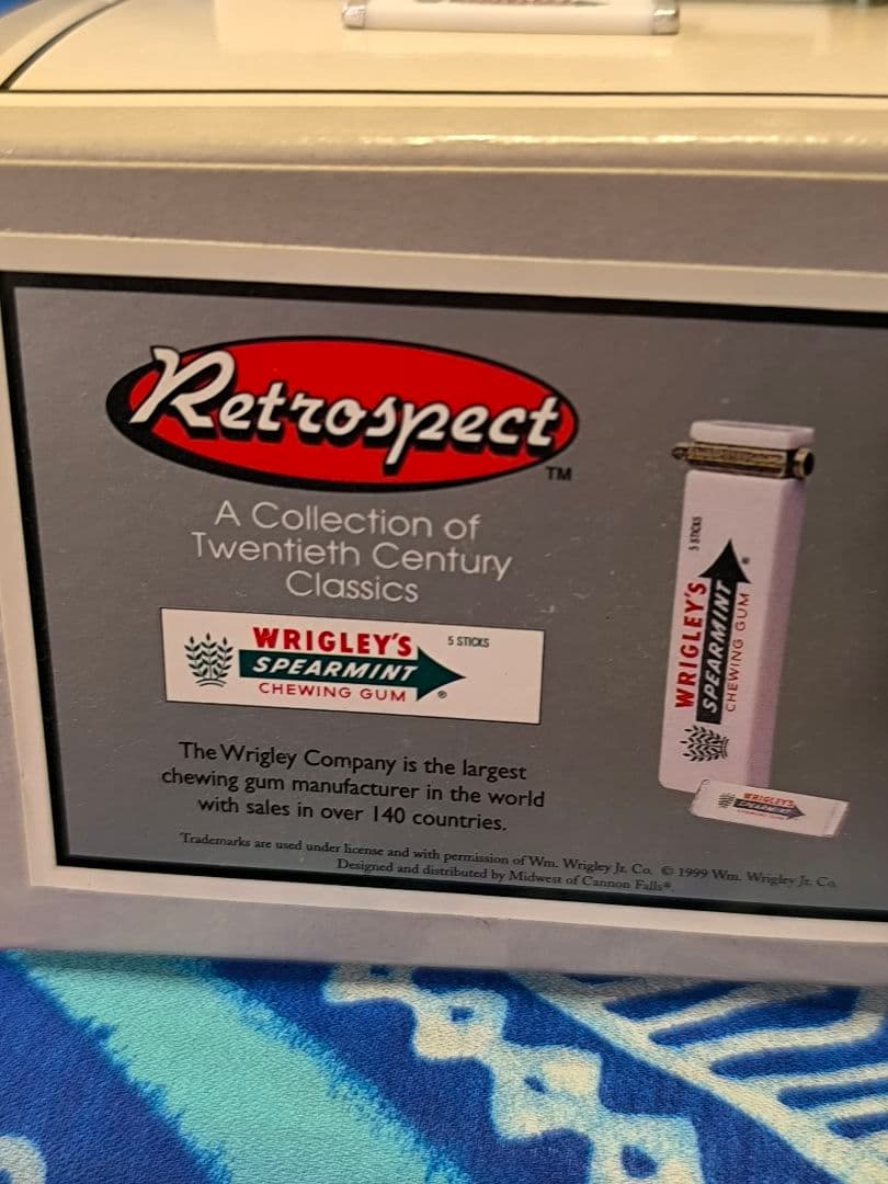 Wrigley's Spearmint Chewing Gum ヒンジボックス