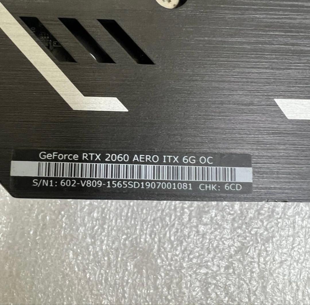グラフィックボード・グラボ・ビデオカード MSI GeForce RTX 2060 AERO ITX 6G OC
