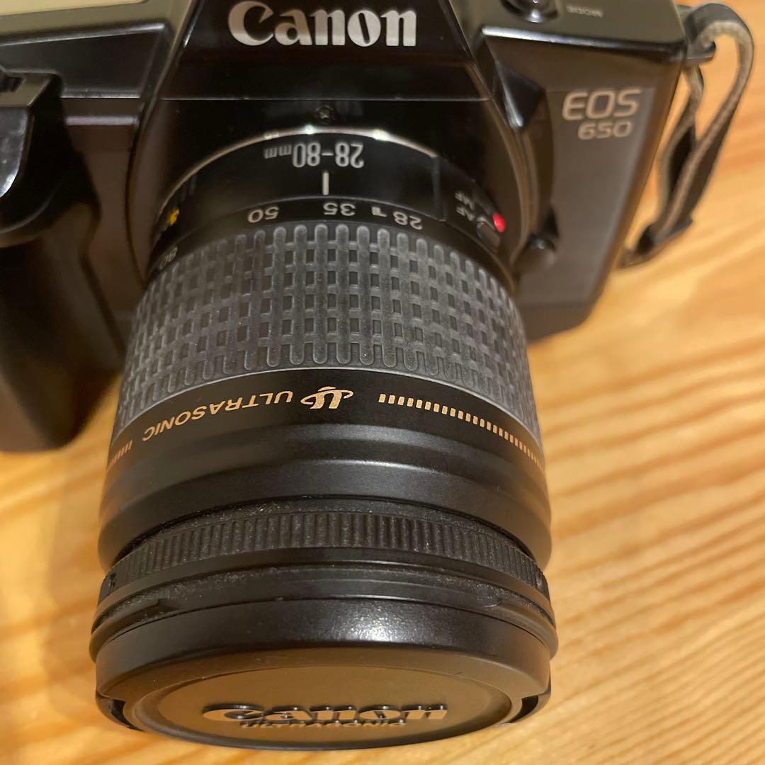 Canon EOS650 フィルム一眼レフ 28-80mmレンズ ストロボ付