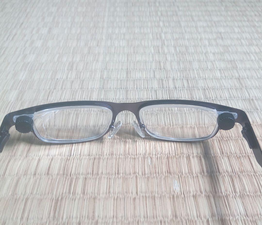 アイジャスターズ　eyejusters 度数可変シニアグラス　黒